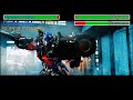 Forest Battle With Healthbars Transformers Revenge Of The Fallen