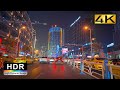 4K HDR | China Night Street View | Traffic Arteries Night Road | Driving Tour In City Street | Drive