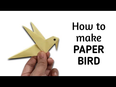 How to make an origami paper bird - 3 | Origami / Paper ...