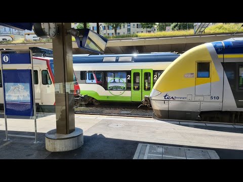 4K [Cabride] Biel/Bienne - La Chaux-de-Fonds, en cabine d’une Domino (RBDe 560)