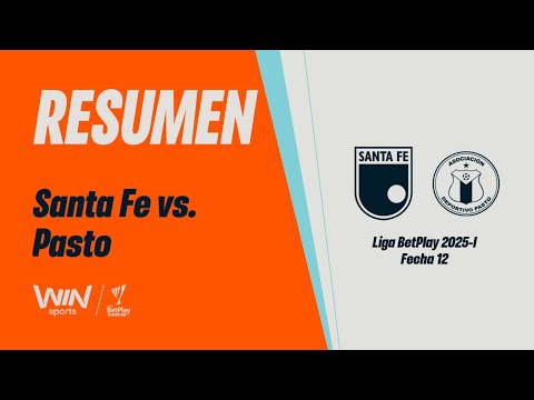 Santa Fe vs. Pasto (recap and goals) | Liga BetPlay Dimayor 2025-2021 | Matchday 12
