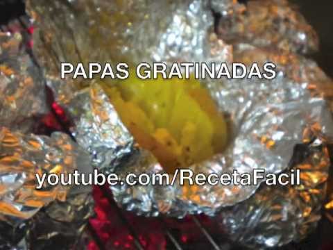 PAPAS GRATINADAS AL CARBON -RecetaFacil