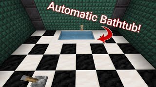 Automatic Bathtub In Minecraft! (Tutorial) [MCPE]