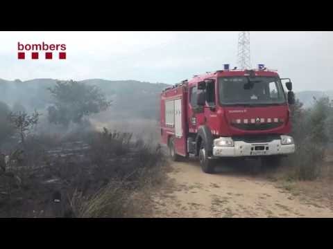 Incendi forestal a Mataró (Maresme)