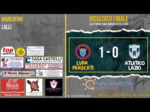 Eccellenza, 14^ giornata: LVPA Frascati - Atletico Lazio 1 - 0