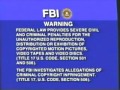 Sony Pictures Home Entertainment FBI Warning 1982 Colorized FBI Seal
