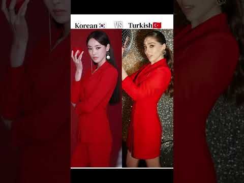 Korean 🇰🇷 VS Turkish 🇹🇷 same dress 👗