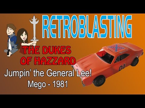 Mego Dukes of Hazzard General Lee Vintage Toy Review Jumpin' the General 1981