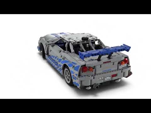 LEGO Technic 2 Fast 2 Furious Nissan Skyline GT-R (R34) Car Model