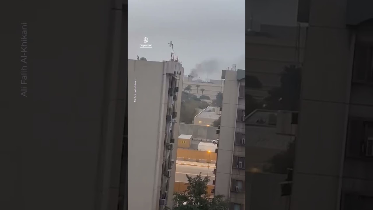 Video | Smoke seen rising from US embassy in Baghdad | AJ #shorts