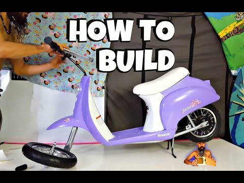 How to Assemble a Razor Pocket Mod Betty Kids Electric Scooter
