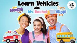 Blippi & Ms Rachel Learn Vehicles - Wheels on 