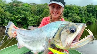 Catching HUGE Payara in the Guaviare River! (Vampire Fish)