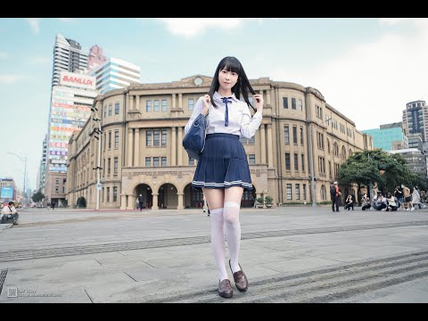 學生妹穿著制服百褶裙展現可愛魅力-小孟 , JK , 制服 , 絶対領域