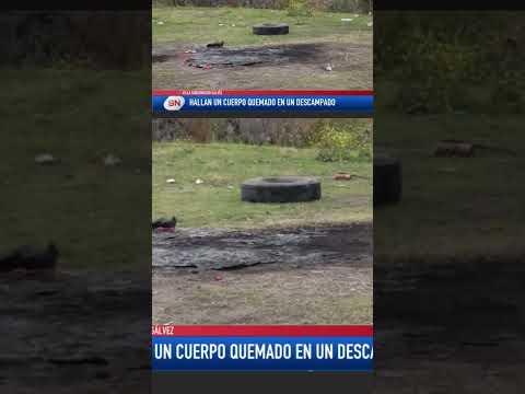 Hallan un cuerpo quemado en un descampado. Villa Gobernador Gálvez.