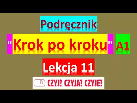 Krok po kroku A1. Урок 11, часть 2. Język polski.