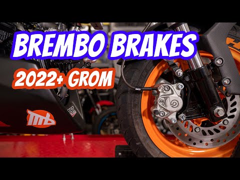 Brembo Brake & Stainless Steel Line Upgrade for the 2022+ Honda Grom from @HardRacingPerformanc