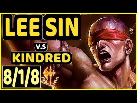 UMTI (LEE SIN) vs KINDRED - 8/1/8 KDA JUNGLE CHALLENGER GAMEPLAY - KR