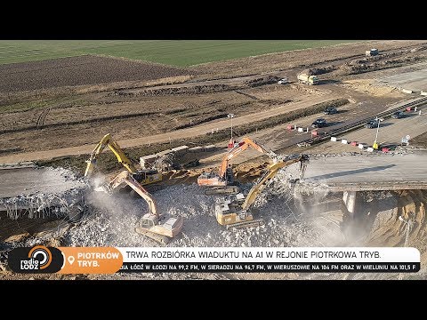 Zamknięty odcinek autostrady A1 w rejonie Piotrkowa Trybunalskiego