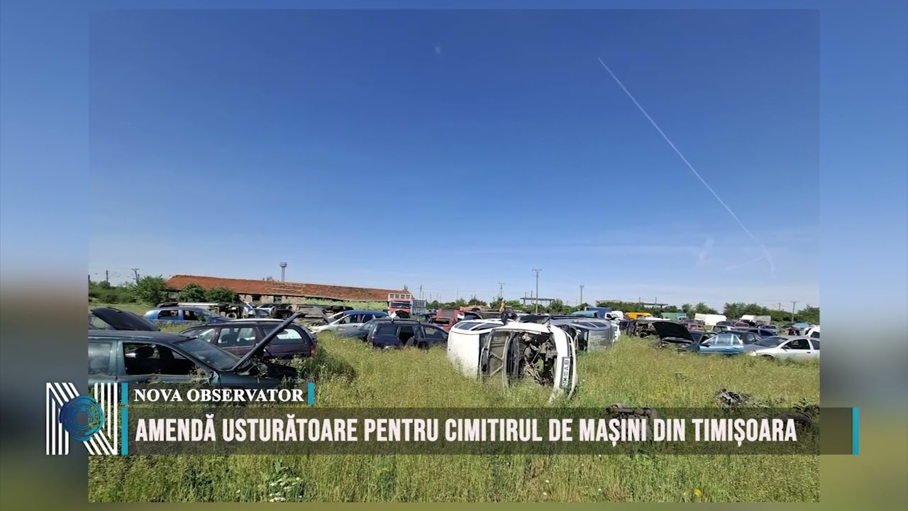 Amendă usturătoare pentru cimitirul de mașini din Timișoara