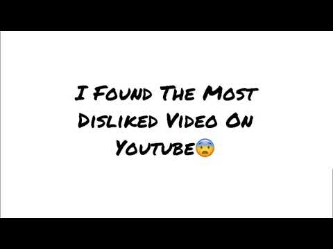 This Is The Most Disliked Video On Youtube