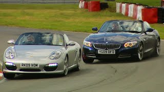BMW Z4 vs. Porsche Boxster S #TBT - Fifth Gear