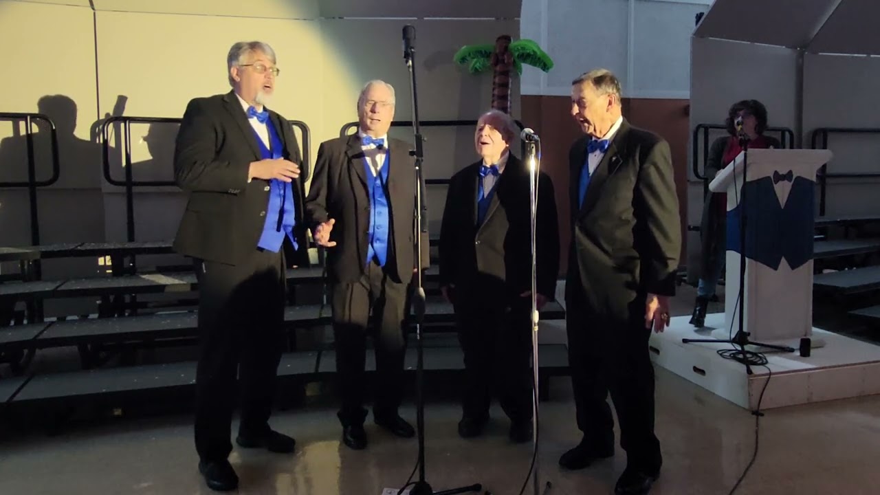 The Silver Lining Quartet singing ‘The Christmas Song’ at the Spirit of St. Louis Chorus Christmas Show 2025 in Hillsboro, MO.