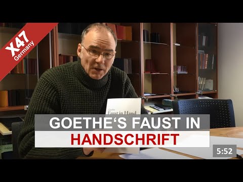 Faust in Handschrift - Goethes Faust mit der Hand abgeschrieben | Ein X47-Projekt