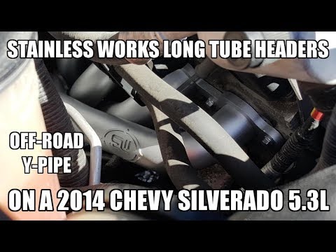 Stainless Works Long Tube Headers w/ Corsa Sport on a 2014 Chevrolet Silverado