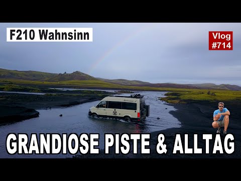 #714 Island Piste F210 ohne Ende! Gestrandet im Hochland | Wie weiter ab hier? | MegaMobil MAN 4x4