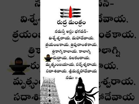 rudra mantra || namaste astu bagavan visveswaraya mahadevaya Trimbakaya #kashi #arunachalam #shiva