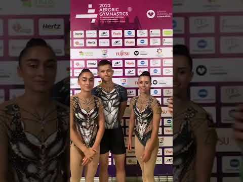 Interview:  Ukraine Trio Final  - 2022 Aerobic Gymnastics World Championship