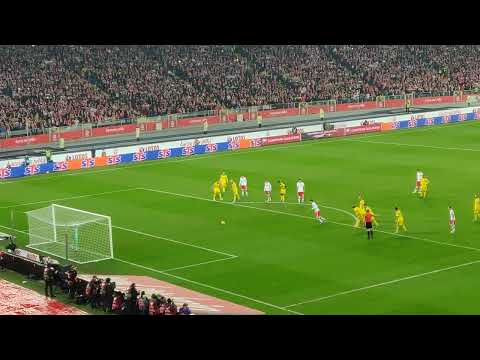 Robert Lewandowski Karny Polska Szwecja  stadion śląski Chorzów Eliminacje MŚ 29.03.2022 4K 60FPS