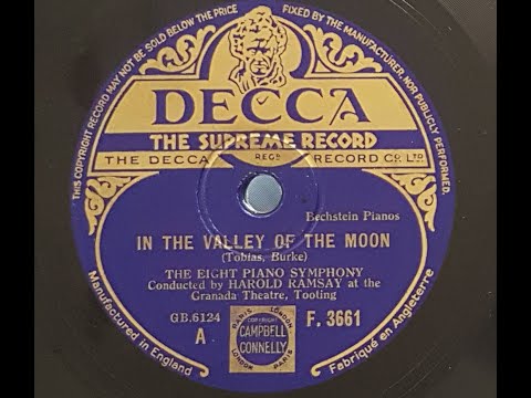 The Eight Piano Symphony 'In The Valley Of The Moon' 1933 78 rpm