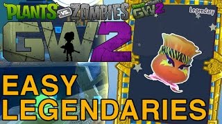 Easy Legendary Character Stickers in PvZ GW2 - Solo Infinity Time Just The Tips