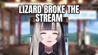 VTuber's Pet Lizard Climbs on Her Back and Accidentally Breaks Her Stream | Juufuutei Raden