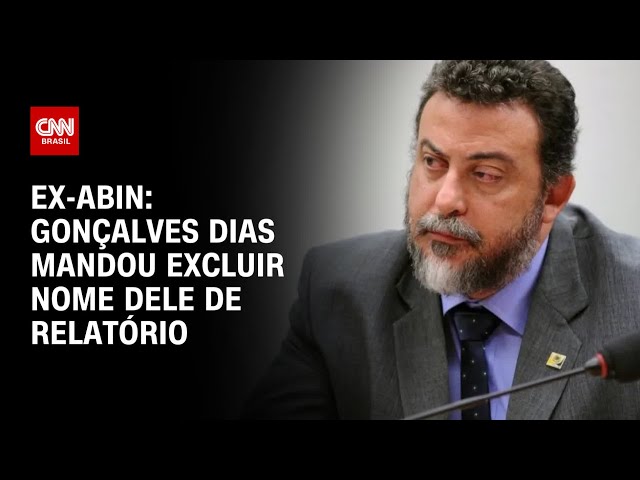 Ex-Abin: G. Dias mandou excluir nome dele de relatório | CNN PRIME TIME