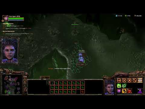 Starcraft 2 Heart of the Swarm Full Playthrough Brutal Mission 7 Domination