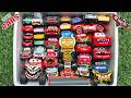 Disney Pixar Cars Unboxing Review Lightning McQueen Tow Mater Doc Hudson Sally Carrera Mack