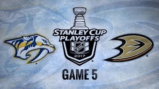 Aberg, Rinne lift Preds past Ducks in Game 5, 3-1