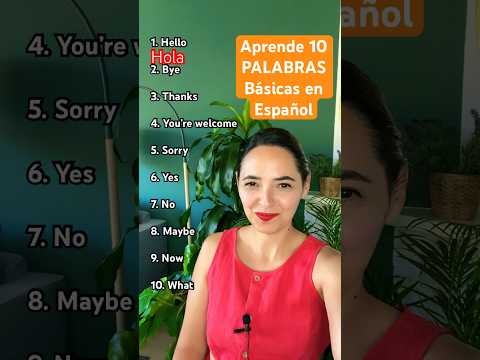 Learn 10 Basic Words in Spanish #learnspanish  #spanishbygala