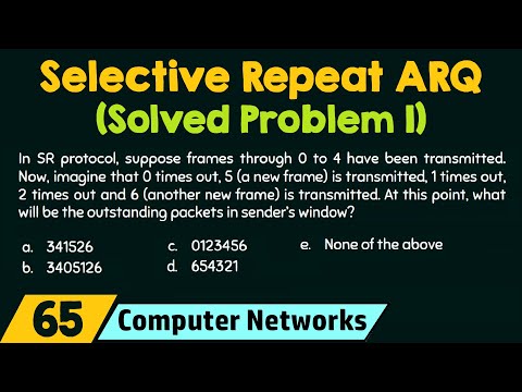 Selective Repeat ARQ Solved Problem 1