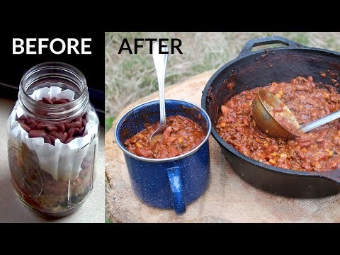 Dehydrated Meal in a Jar - Campfire Chili