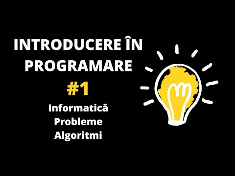 Introducere în programare #1 - Informatică. Probleme. Algoritmi