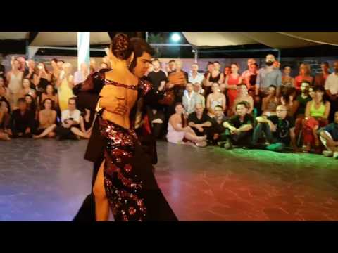  Adrian Veredice  and  Alejandra Hobert  are  dancing  to  a  vals  at  Catania Tango Festival  in  2016