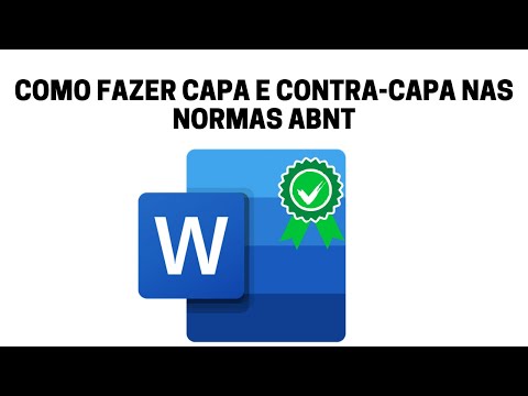 Capa e Contra Capa Nas Normas ABNT (Passo a Passo)
