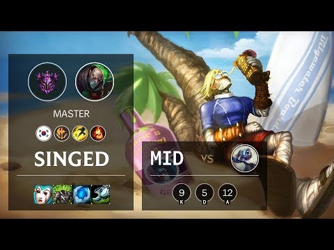 Singed Mid vs Fizz - KR Master Patch 10.8