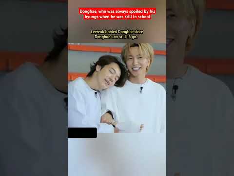 Donghae, who was always spoiled by his hyungs when he was still in school