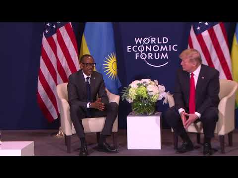 President Kagame meets with US President Donald Trump at World Economic Forum in Davos