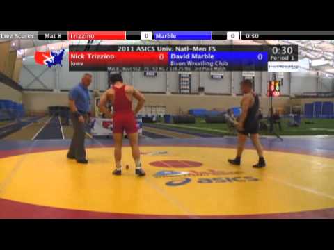 University Freestyle Third Place 63kg - Dave Marble vs. Nick Trizzino